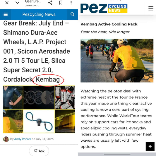 Featured in PezCycling News: Pro-Level Cooling for Everyday Cyclists